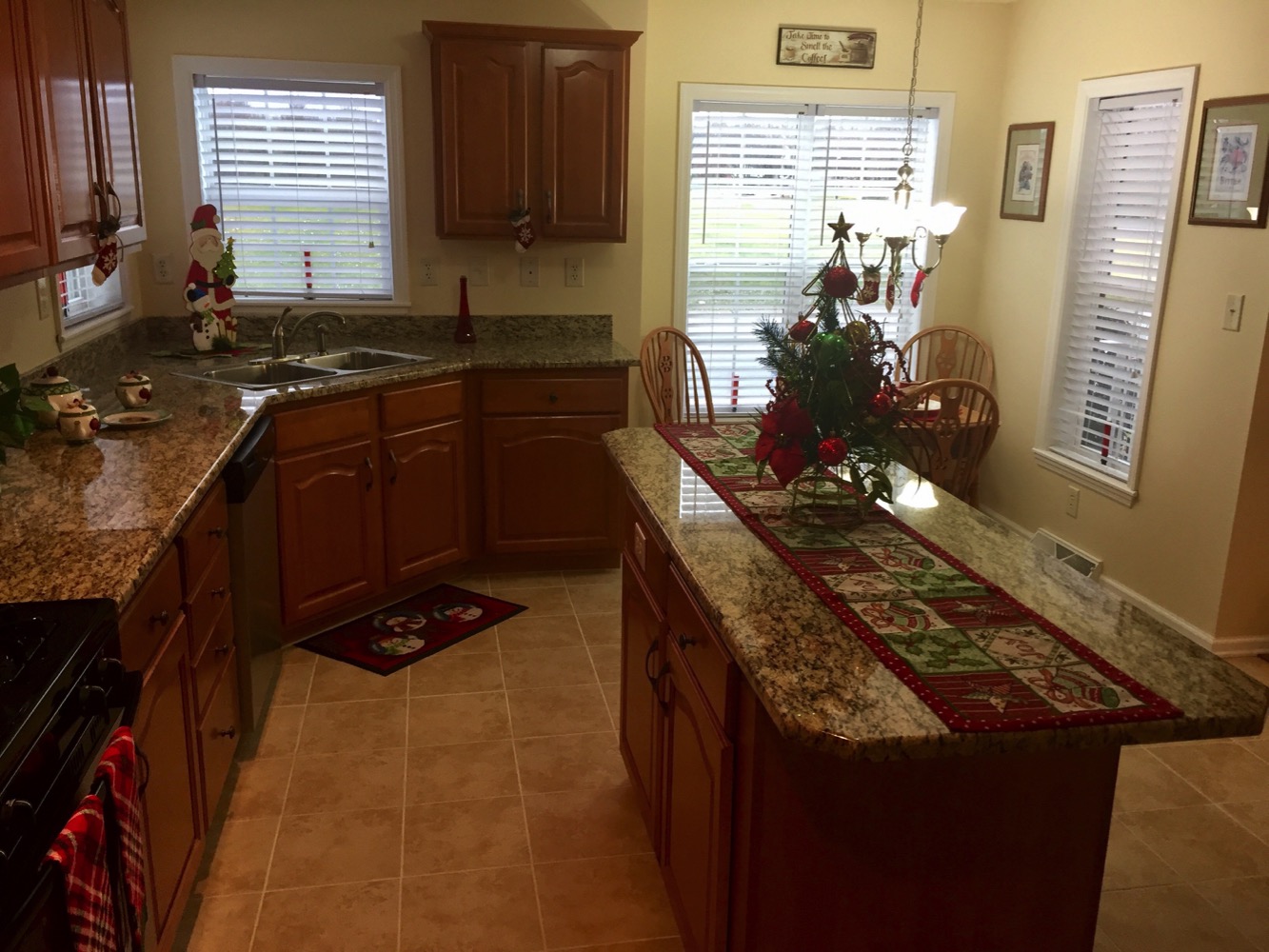 Holiday Decorated Kitchen