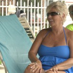 Pine Ridge South Resident Having a Good Time at the Community Pool